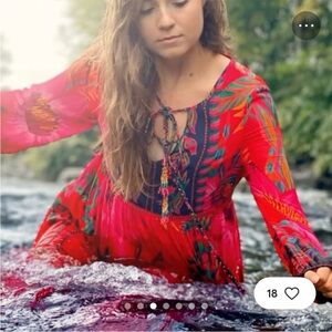 FARM Rio Maxi Flowers Midi Dress